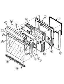 03 - Door / Drawer (3888Vra,3888Vrv-Z,3888Vrv) parts for Magic Chef Range 3888VRV from AppliancePartsPros.com