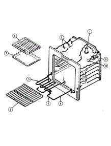 03 - Oven parts for Magic Chef Range 3521WPA from AppliancePartsPros.com