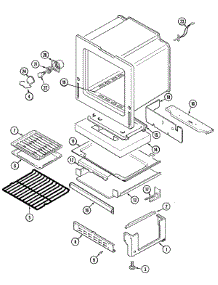 04 - Oven / Base parts for Magic Chef Range CGS3760ADA from AppliancePartsPros.com