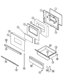 04 - Door / Drawer (Series 44) parts for Magic Chef Range 3842XRW from AppliancePartsPros.com