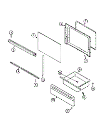 03 - Door / Drawer parts for Magic Chef Range CER1160AAL from AppliancePartsPros.com