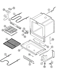 03 - Oven / Base parts for Magic Chef Range CES1350AAH from AppliancePartsPros.com