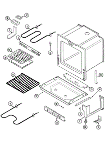 03 - Oven / Base parts for Magic Chef Range CES1110AAH from AppliancePartsPros.com