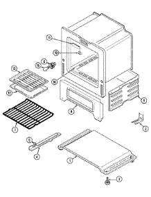 05 - Oven / Base parts for Magic Chef Range 3167VTV from AppliancePartsPros.com