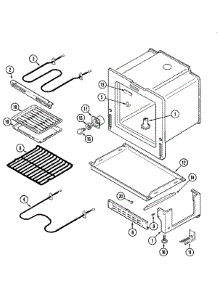 04 - Oven / Base parts for Magic Chef Range CER1360AAW from AppliancePartsPros.com