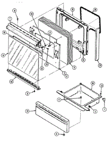 03 - Door / Drawer (3442Srx) parts for Magic Chef Range 3442SRA from AppliancePartsPros.com