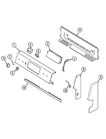 02 - Control Panel parts for Magic Chef Range CER3760BAC from AppliancePartsPros.com