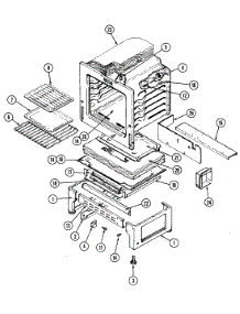 05 - Oven / Base parts for Magic Chef Range 3442SRW from AppliancePartsPros.com