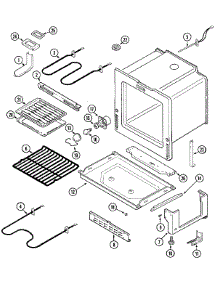 03 - Oven / Base parts for Magic Chef Range CES3540ACC from AppliancePartsPros.com
