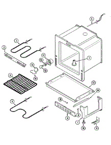 04 - Oven / Base parts for Magic Chef Range CER3520AAL from AppliancePartsPros.com