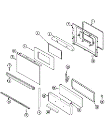 03 - Door / Drawer parts for Magic Chef Range CGR1330BDT from AppliancePartsPros.com