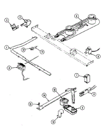 04 - Gas Controls parts for Magic Chef Range 3121XPA from AppliancePartsPros.com