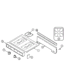 02 - Control Panel / Top Assembly (3101Wpx) parts for Magic Chef Range 3101WPA from AppliancePartsPros.com