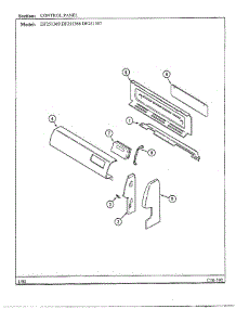 Control Panel parts for Magic Chef Range DF251367 from AppliancePartsPros.com