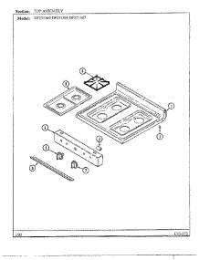 Top Assembly parts for Magic Chef Range DF251367 from AppliancePartsPros.com