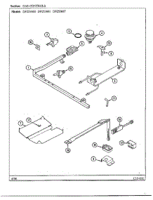 Gas Controls parts for Magic Chef Range DF253667 from AppliancePartsPros.com