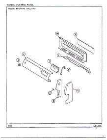 Control Panel parts for Magic Chef Range DF253467 from AppliancePartsPros.com