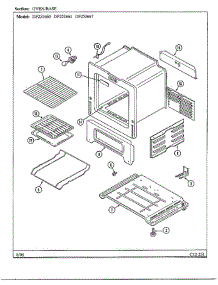 Oven / Base parts for Magic Chef Range DF253661 from AppliancePartsPros.com