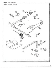 Gas Controls parts for Magic Chef Range DF253460 from AppliancePartsPros.com