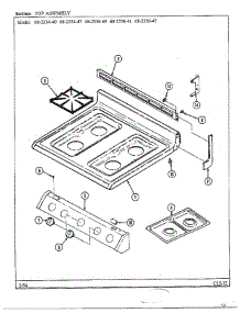 Top Assembly parts for Magic Chef Range 68-2534-40 from AppliancePartsPros.com