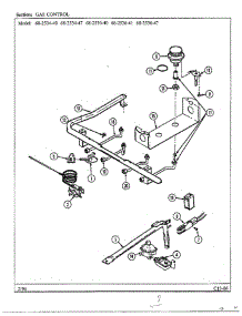 Gas Control parts for Magic Chef Range 68-2534-40 from AppliancePartsPros.com