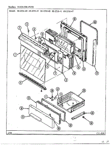 Door / Drawer parts for Magic Chef Range 68-2534-40 from AppliancePartsPros.com