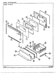 Door / Drawer parts for Magic Chef Range 68-253657 from AppliancePartsPros.com