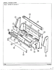 Control Panel parts for Magic Chef Range 68-4585-40 from AppliancePartsPros.com