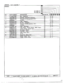 Top Assembly Page 2 parts for Magic Chef Range 68-4585-40 from AppliancePartsPros.com