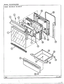 Door-Drawer parts for Magic Chef Range 68-4585-40 from AppliancePartsPros.com