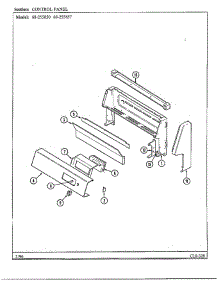 Control Panel parts for Magic Chef Range 68-255850 from AppliancePartsPros.com