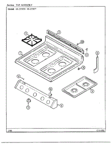 Top parts for Magic Chef Range 68-255850 from AppliancePartsPros.com