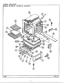 Oven / Base parts for Magic Chef Range 68-2593-87 from AppliancePartsPros.com
