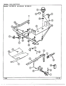 Gas Controls parts for Magic Chef Range 68-2593-87 from AppliancePartsPros.com