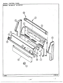 Control Panel parts for Magic Chef Range 2543 from AppliancePartsPros.com