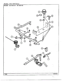Gas Controls parts for Magic Chef Range 2543 from AppliancePartsPros.com