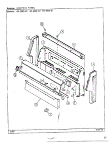Control Panel parts for Magic Chef Range 68-2563-87 from AppliancePartsPros.com