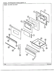 Door / Drawer Page 3 parts for Magic Chef Range 68-255850 from AppliancePartsPros.com