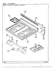Top Assembly parts for Magic Chef Range 68-2593-80 from AppliancePartsPros.com