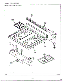 Top Assembly parts for Magic Chef Range 68-2558-40 from AppliancePartsPros.com
