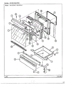 Door / Drawer parts for Magic Chef Range 68-2558-40 from AppliancePartsPros.com