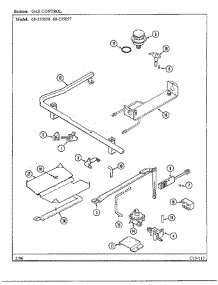 Gas Controls parts for Magic Chef Range 68-255857 from AppliancePartsPros.com