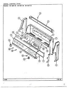 Control Panel parts for Magic Chef Range 68-4587-87 from AppliancePartsPros.com