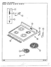 Top Assembly parts for Magic Chef Range 68-4587-87 from AppliancePartsPros.com