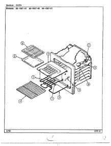 Oven parts for Magic Chef Range 68-4587-87 from AppliancePartsPros.com