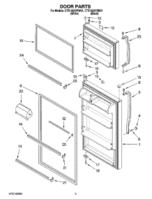 02 - Door Parts parts for Maytag Refrigerator CTB1822VRW01 from AppliancePartsPros.com
