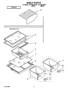 05 - Shelf Parts, Optional Parts parts for Maytag Refrigerator CTB1822VRB01 from AppliancePartsPros.com