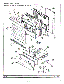 Door / Drawer parts for Magic Chef Range 68-2563-87 from AppliancePartsPros.com