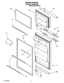02 - Door Parts parts for Maytag Refrigerator CTB1832VRD01 from AppliancePartsPros.com
