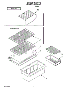 05 - Shelf Parts, Optional Parts parts for Maytag Refrigerator CTB1821VRW01 from AppliancePartsPros.com